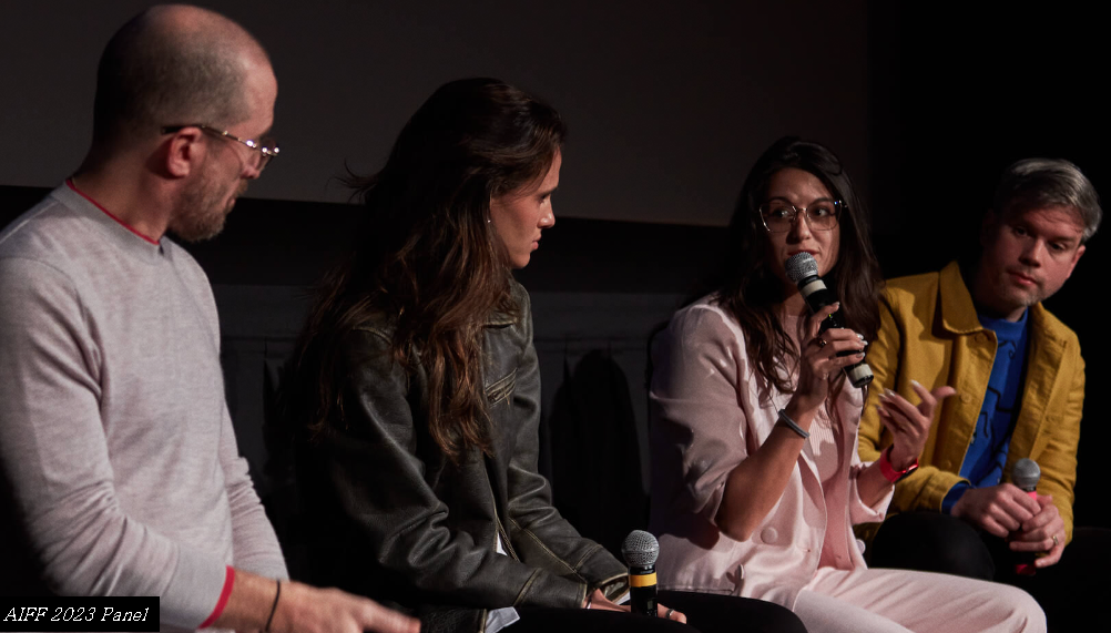 지난해 열린 제1회 국제 AI 필름 페스티벌 심사위원 토크 장면 (사진=런웨이)