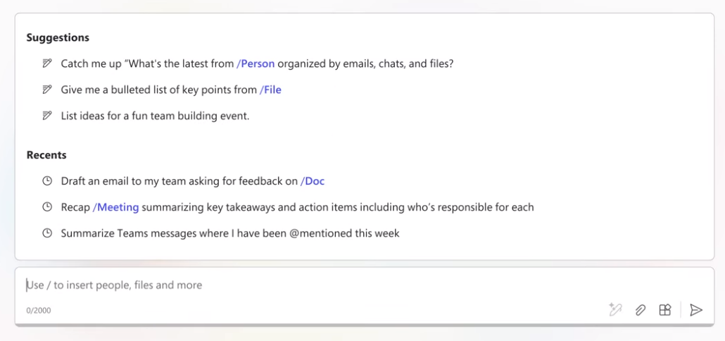 캐치 업 채팅 인터페이스 (사진=MS)