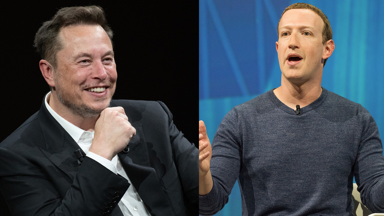 일론 머스크 CEO(왼쪽)와 마크 저커버그 CEO (사진=셔터스톡)