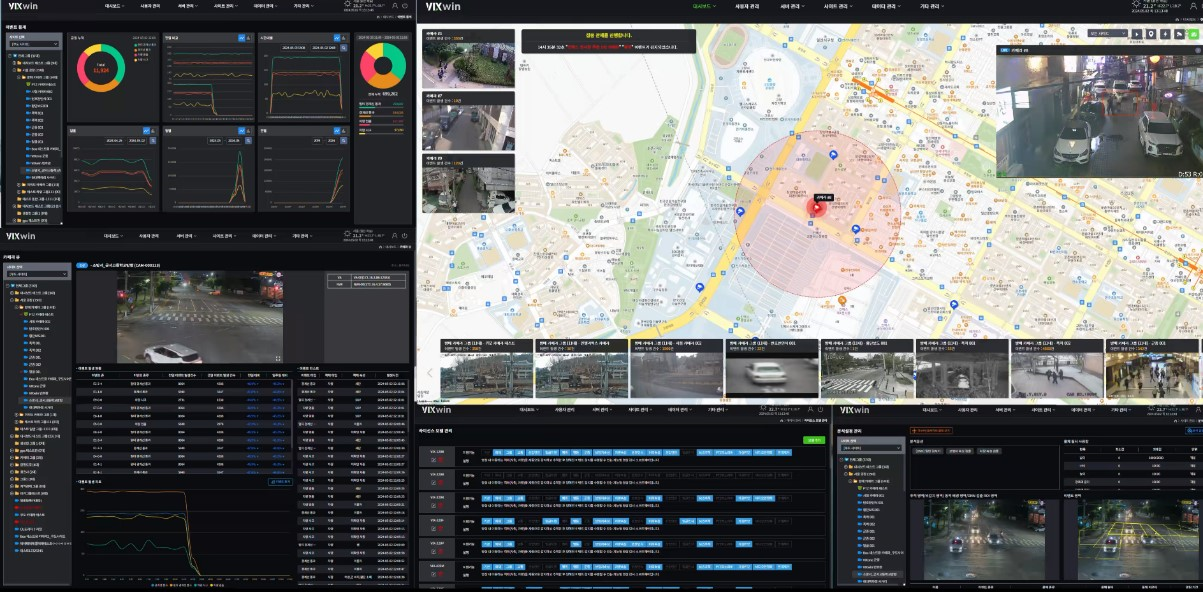 인텔리빅스에서 소개하는 차세대영상관제시스템(AMS)의 예시화면 (사진=인텔리빅스)
