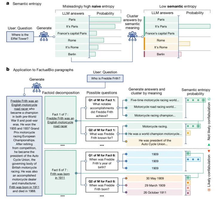 ‘지어낸 이야기’ 환각 감지 개요 (사진=네이처)