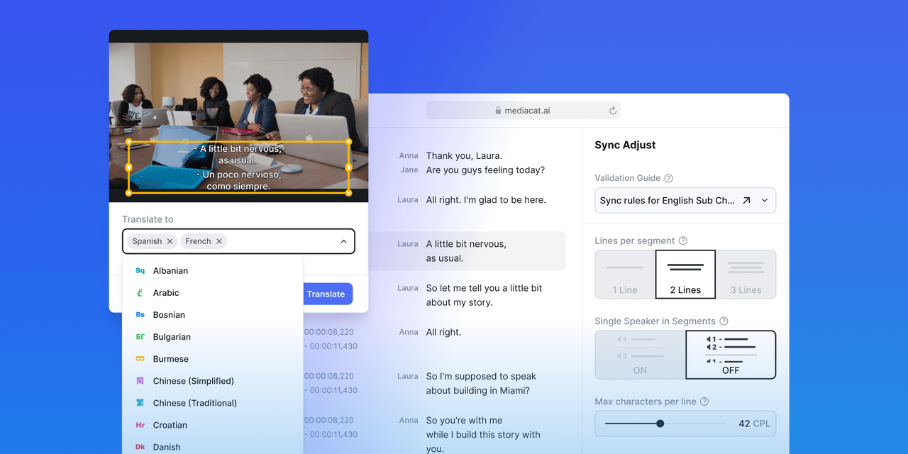 현지화 서비스 플랫폼 '미디어캣' 대시보드(사진=XL8)