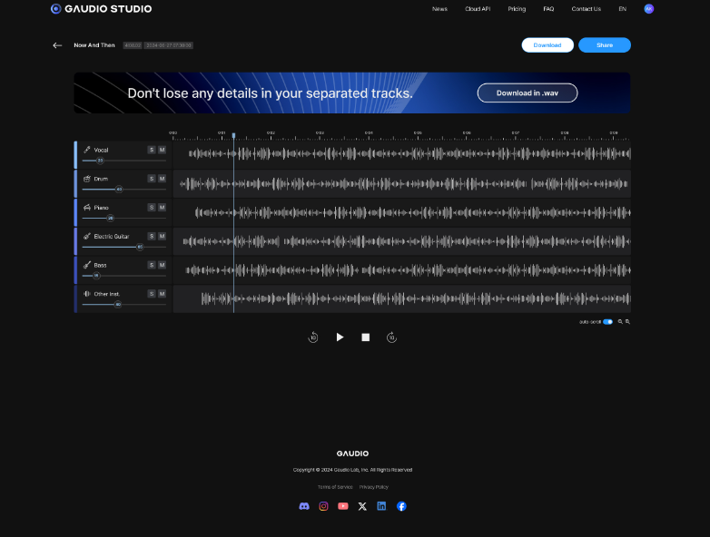 가우디오 스튜디오 예시 이미지 (사진=가우디오랩)