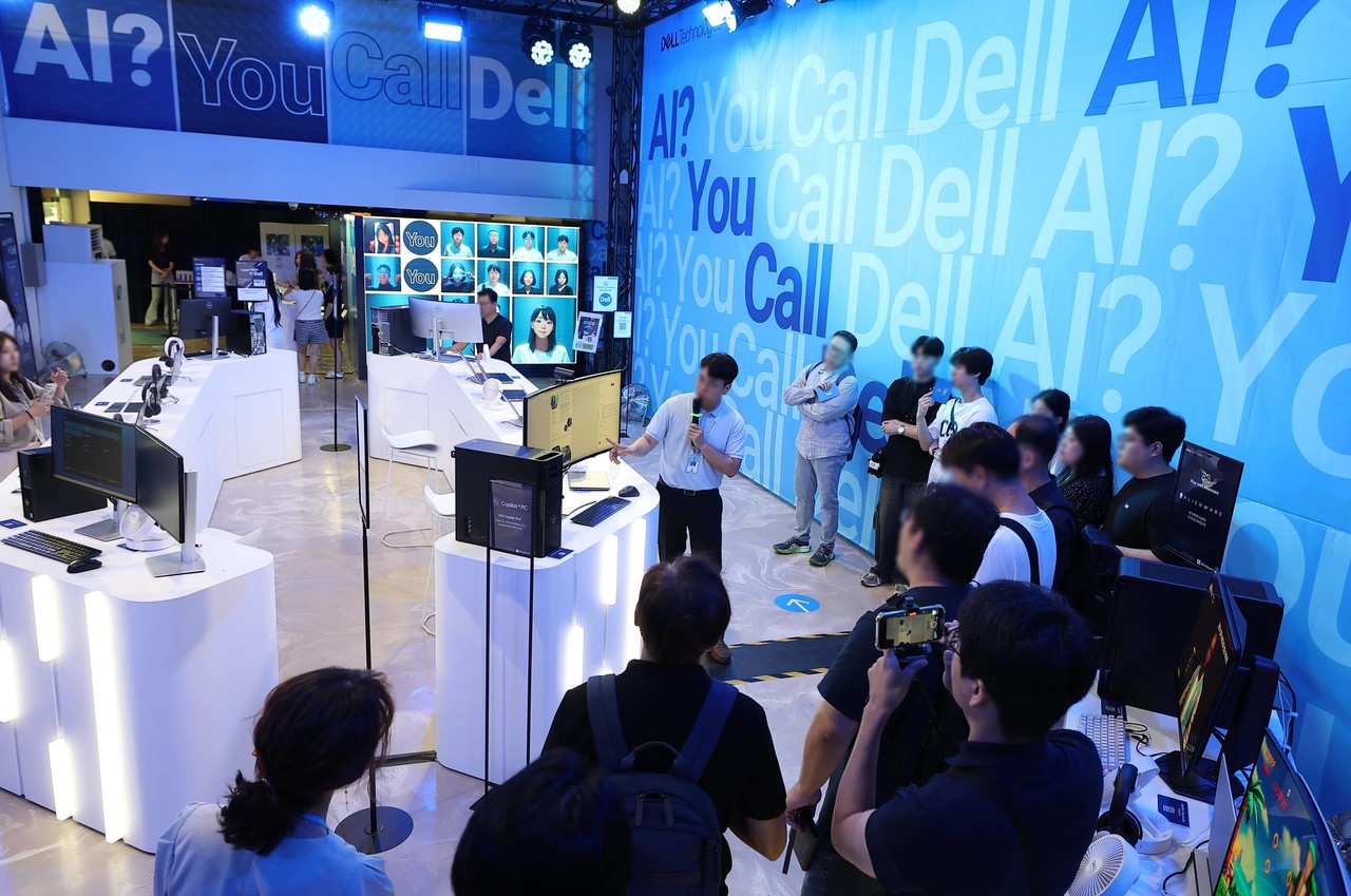 델테크놀로지스 AI PC 팝업 체험존 시연 (사진=델)