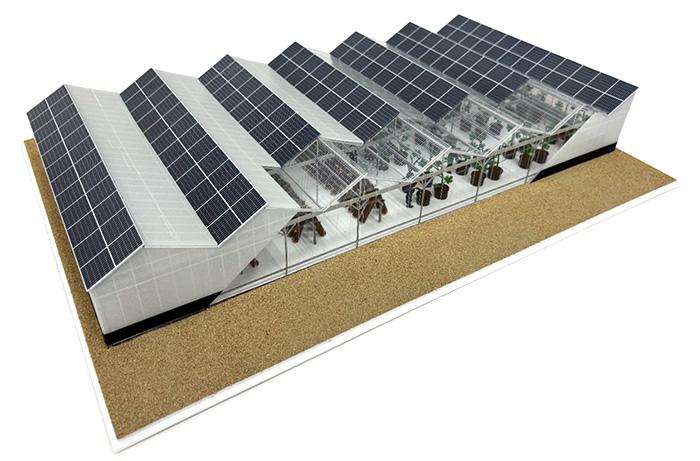 쿄세라 타마노시 영농형 하우스 태양광 발전 설비 (사진 = 쿄세라)