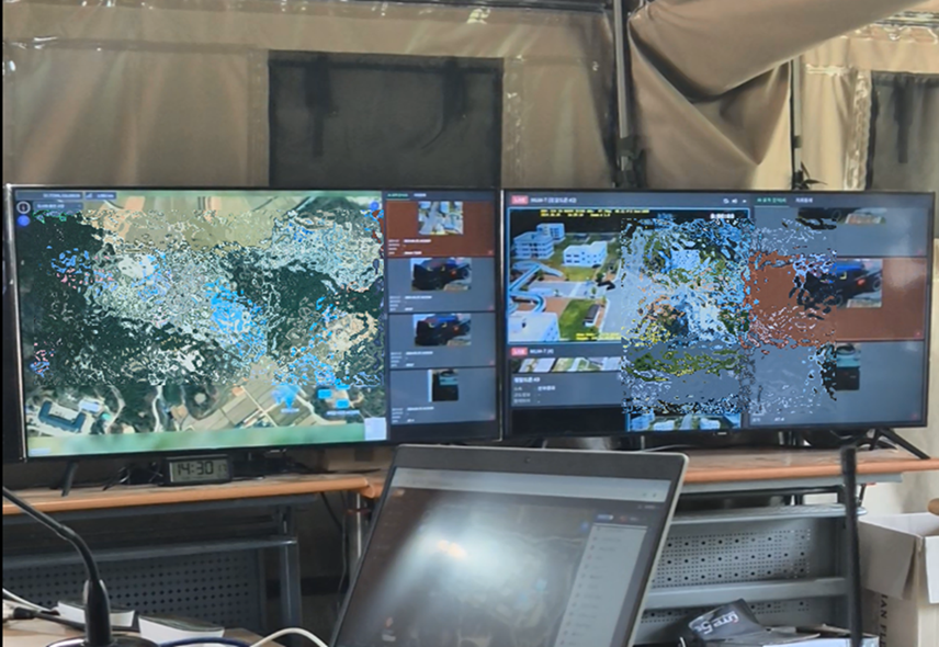 아미타이거 부스트 프로젝트 현장의 펀진 시범운용 전경 (사진=펀진)