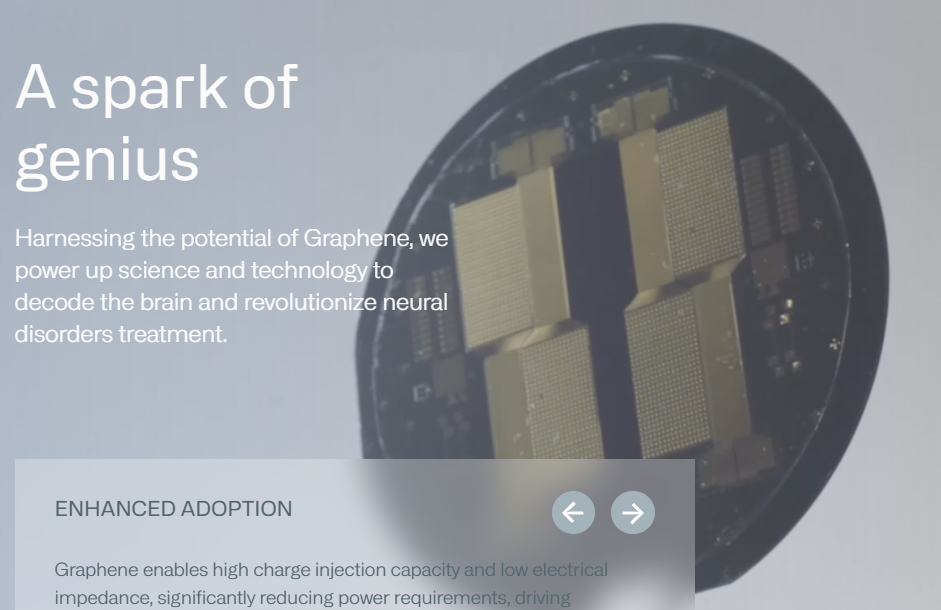그래핀 소재 BCI 칩 (사진=인브레인 뉴로일렉트로닉스)