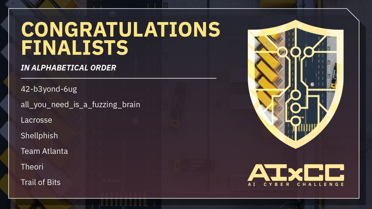 AI 사이버챌린지 결승진출 팀 목록 (사진=KAIST)