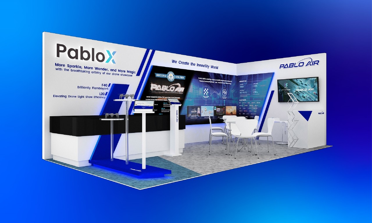 파블로항공 ‘Commercial UAV Expo 2024’ 전시 부스 조감도 (사진=파블로항공)