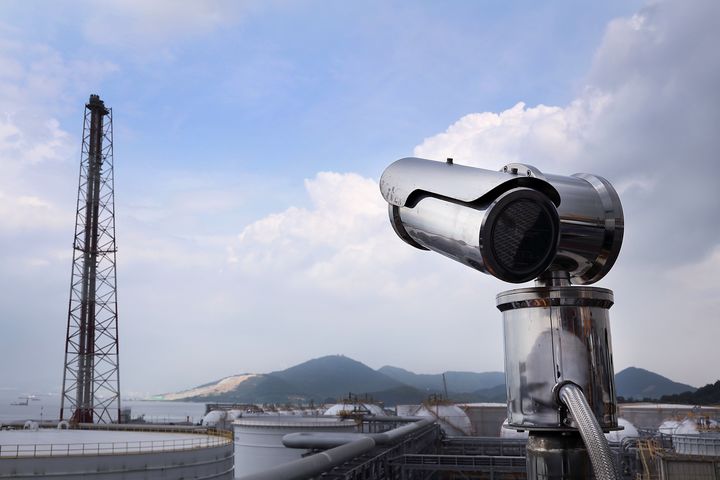 GS칼텍스 AI CCTV 활용 여수공장 모니터링. (사진=GS칼텍스)