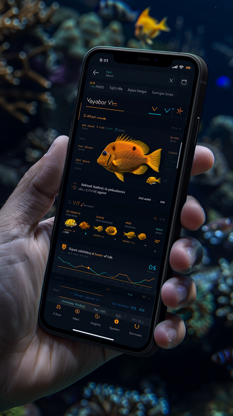 ios app ui design for aquarium simple and fantastic (사진=크레비쥬)