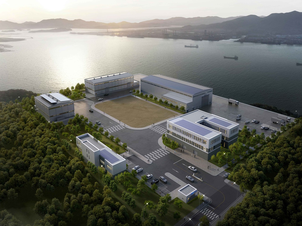 친환경선박 남항 연구인프라 조감도 (전남도)