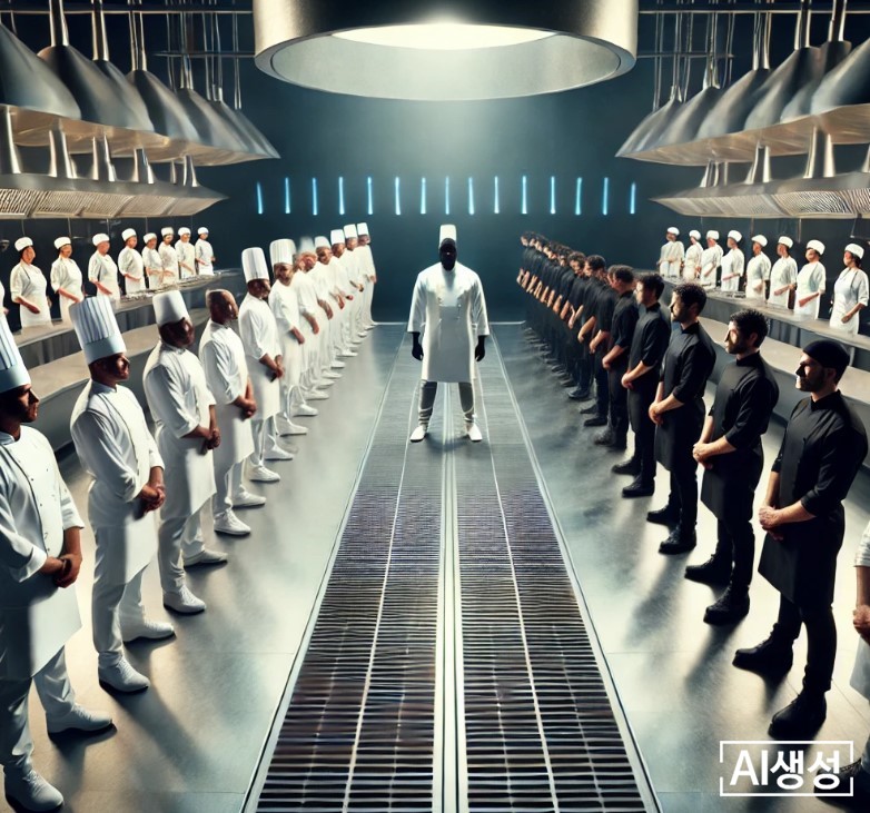 '달리'로 생성한 '흑백요리사'