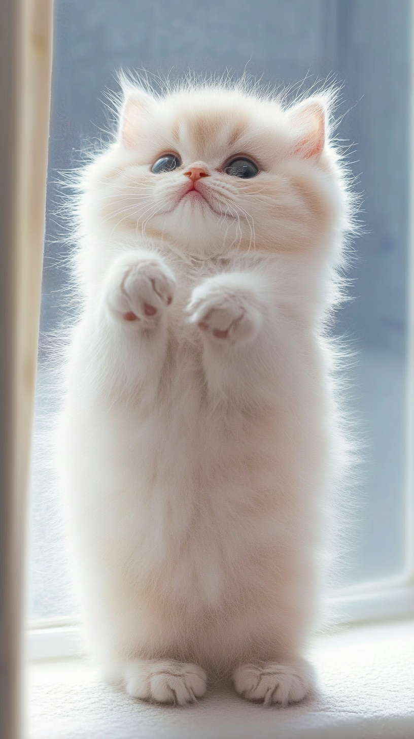 The kitten looks small and curious, with an adorable expression as it takes in its surroundings. (사진=크레비쥬)