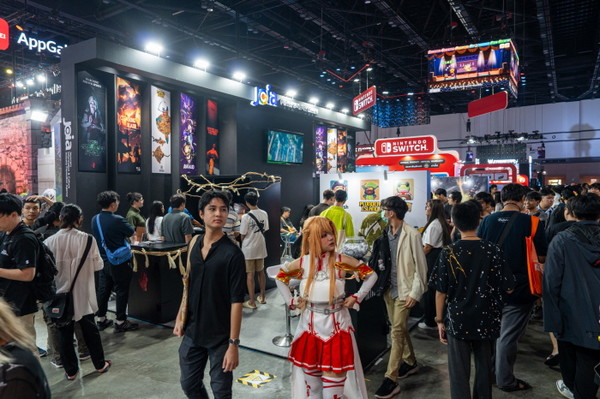 태국게임쇼에서 운영된 전남공동관 현장 모습 (사진=전남정보문화산업진흥원)