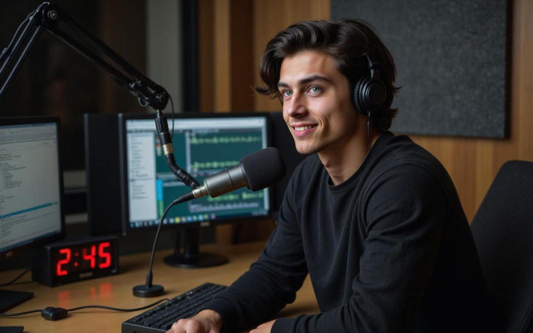 라디오 방송을 진행하는 AI 휴먼 (사진=라디오 크라쿠프)