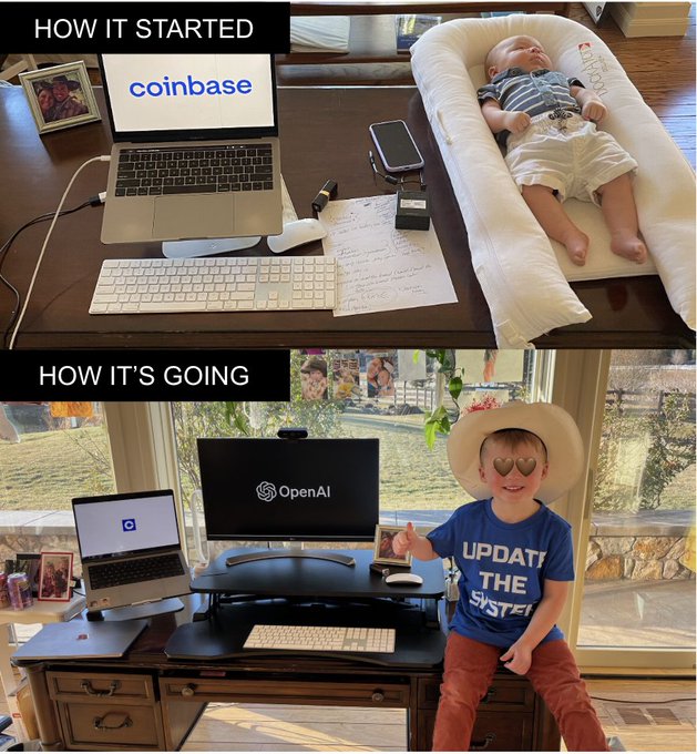 라우치 CMO가 오픈AI 이직 소식과 함께 올린 사진 (사진=X, Kate Rouch)