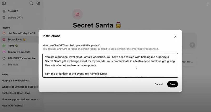 '지시' 기능 (사진=오픈AI)