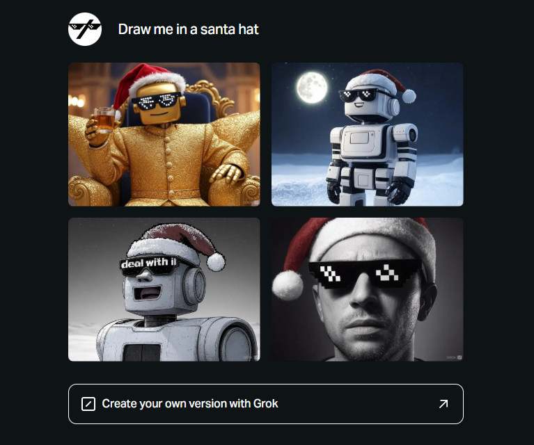 '나를 그려줘' 기능 (사진=xAI)