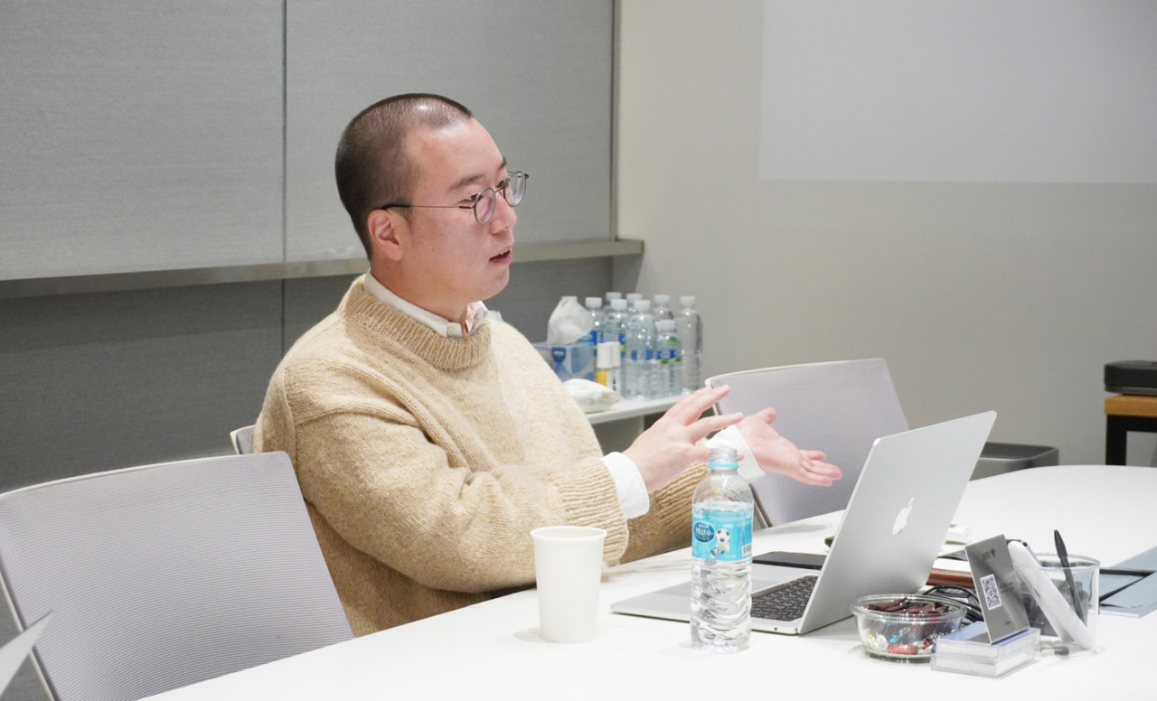 전상배 가우디오랩 CSO가 AI 오디오 생성 기술에 대해 설명하고 있다. (사진=가우디오랩)