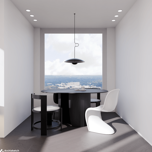 실용적이고 효율적인 공간을 위한 미니멀리즘 인테리어 (사진=아키스케치)