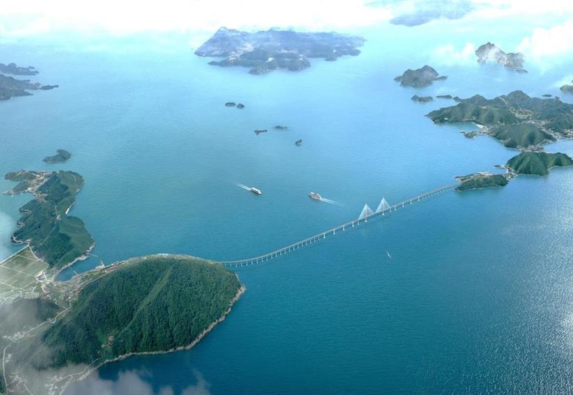 전남 완도 약산도와 금일도를 잇는 연륙교 조감도. (사진=완도군)