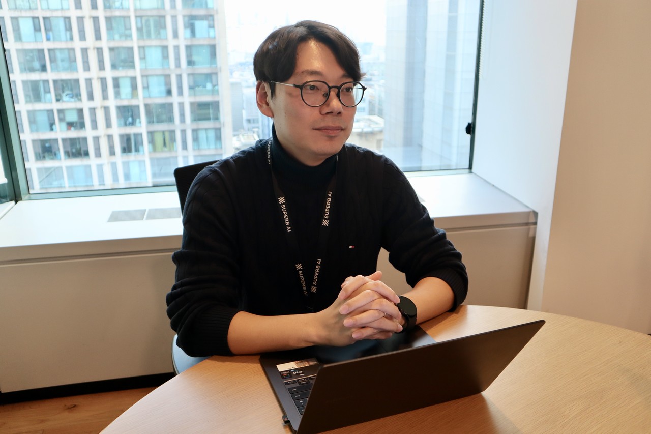 차문수 슈퍼브에이아이 CTO가 기술 개발 상황을 설명하고 있다. (사진=슈퍼브에이아이)