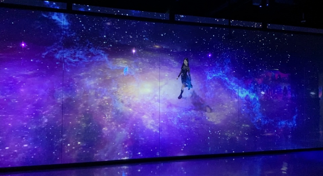 A scene from an immersive Eternity 'Paradise' music video (photo = pulse Nine)