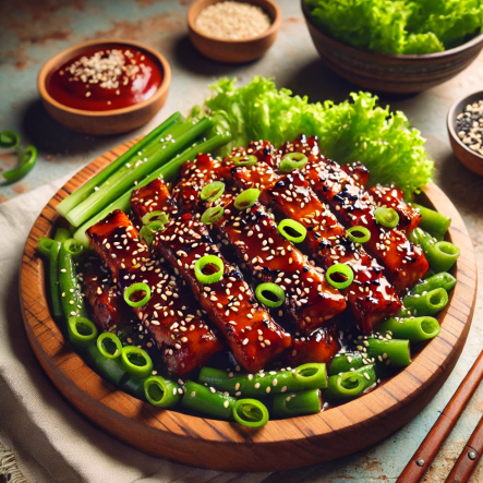 달리로 생성한 비건 불고기 바비큐