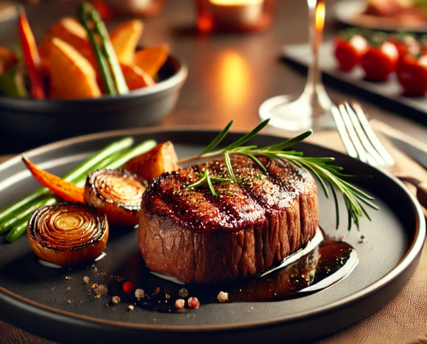 달리로 생성한 배양육 스테이크