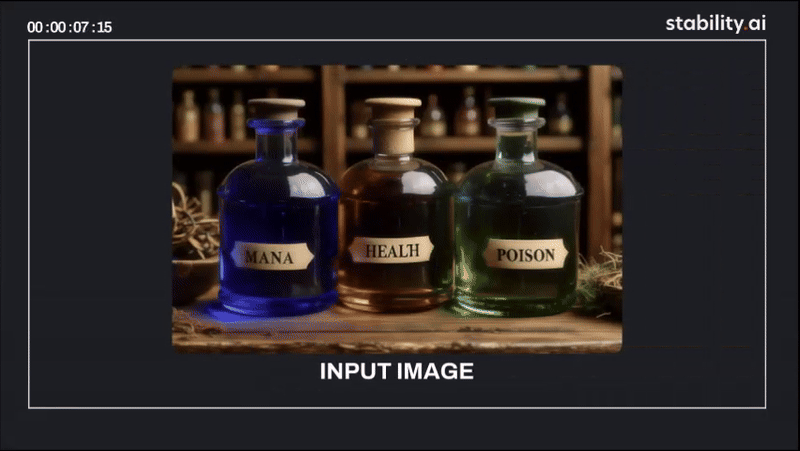 스테이블 버추얼 카메라로 제작한 영상 (그래픽=스태빌리티 AI)