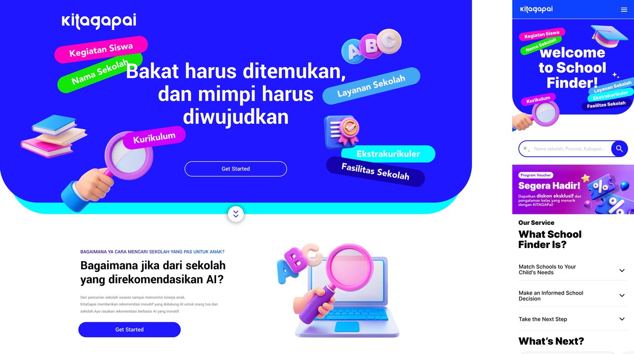 인도네시아를 위한 초개인화 사립학교 추천 플랫폼 (사진=이와이드플러스)