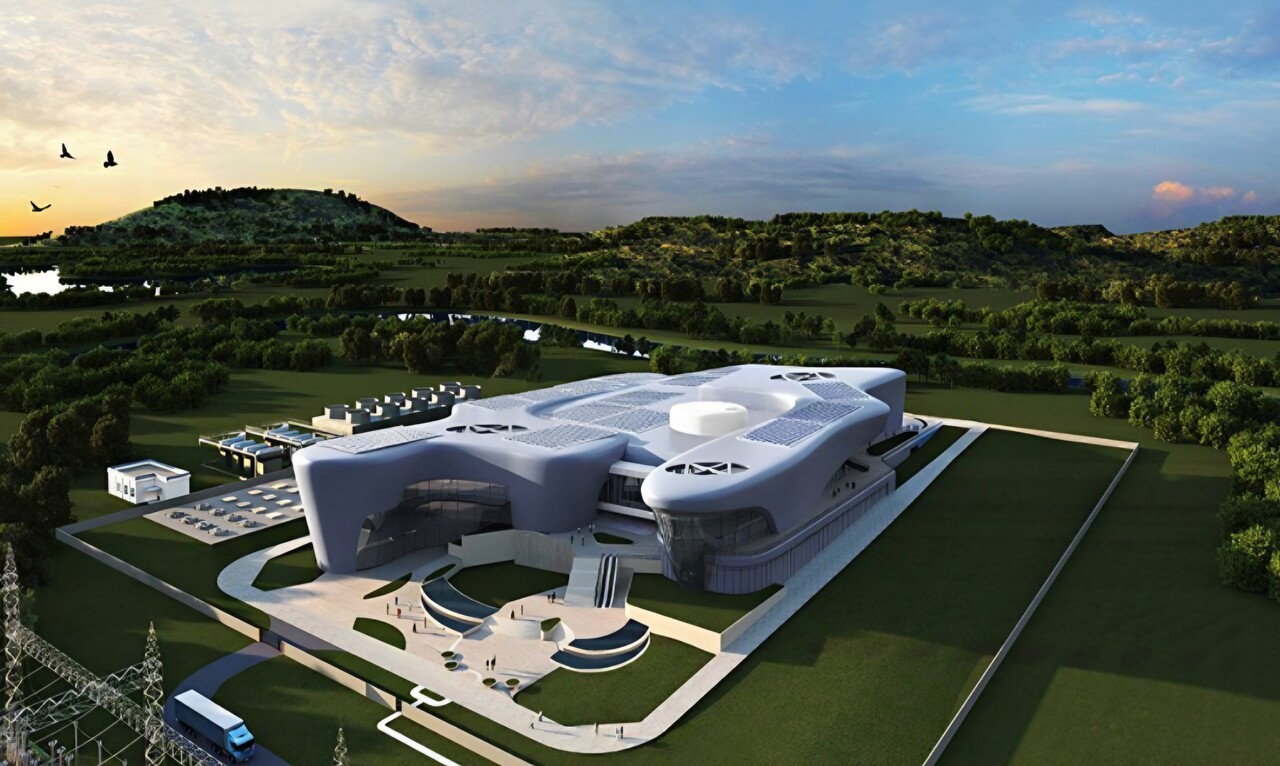 미국 원전해체부지 오이스터 크릭에 첫 도입예정인 현대건설의 SMR-160 모델 조감도 (사진=현대건설)