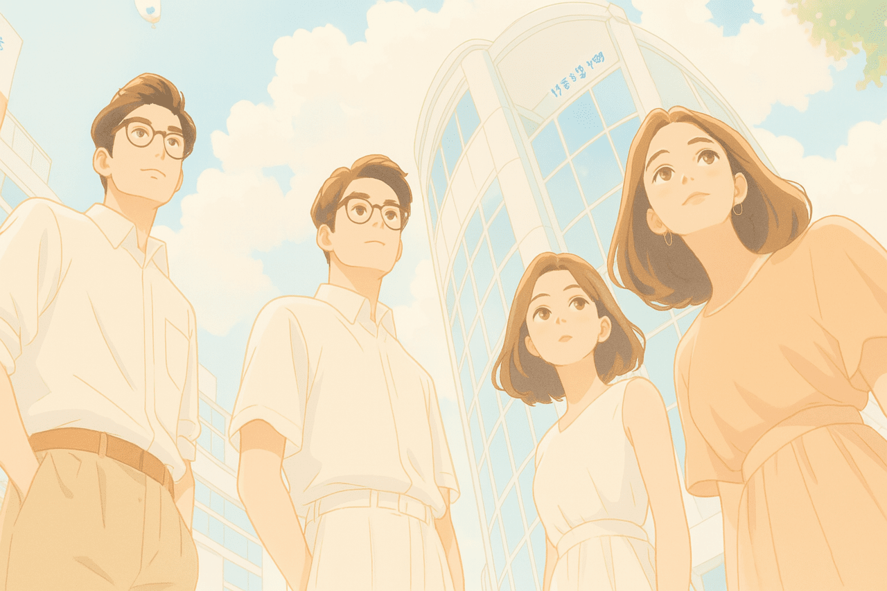 도시 청년들의 이미지를 생성형 AI가 그렸다.