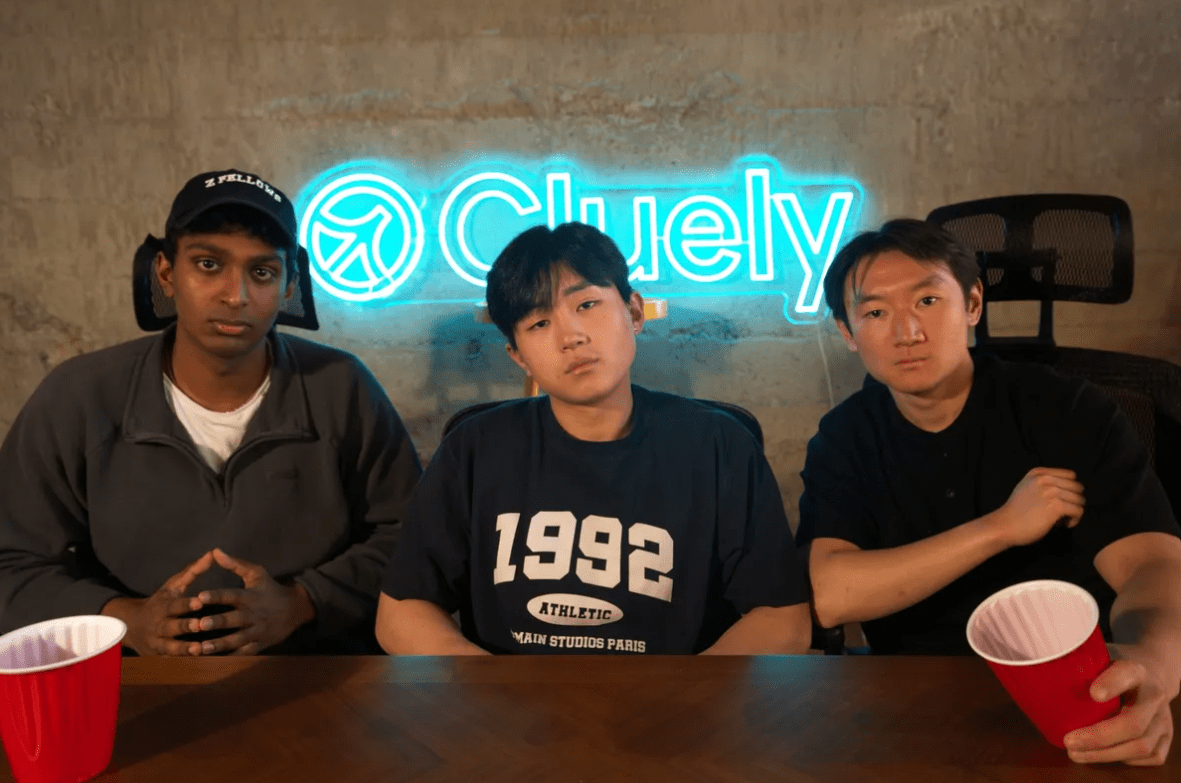 닐 샨무감(왼쪽부터) 로이 리, 알렉스 챈 공동 창립자 (사진=클루얼리)