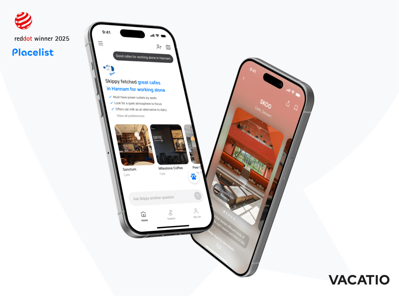 바카티오, AI 대화형 지도 앱으로 '레드닷 디자인 어워드' 수상 - 뉴스 썸네일 이미지