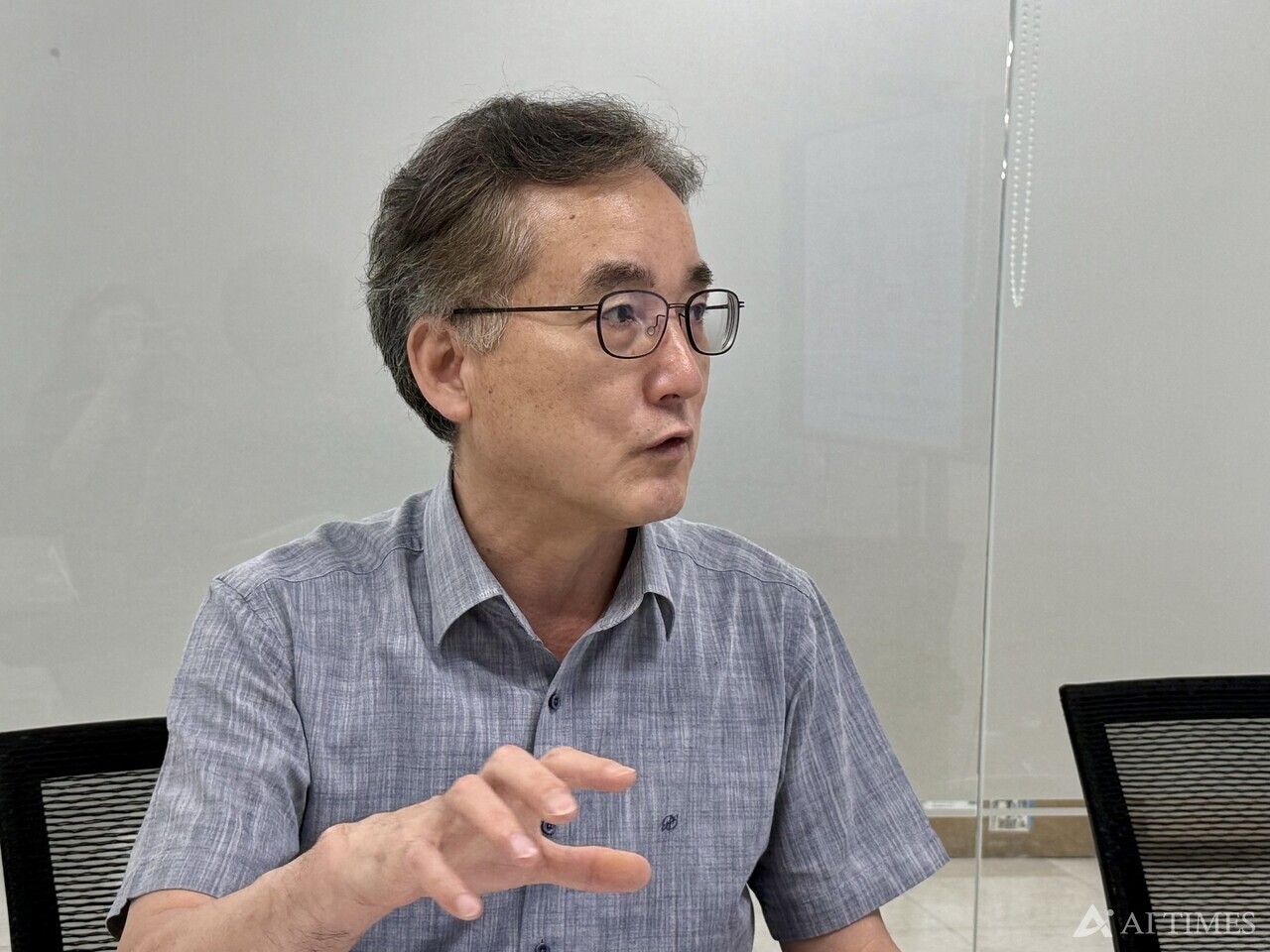 김기진 오토아이티 연구소장이 20일 가산동 사무실에서 오토아이티와 보쉬의 파트너십을 밝혔다.