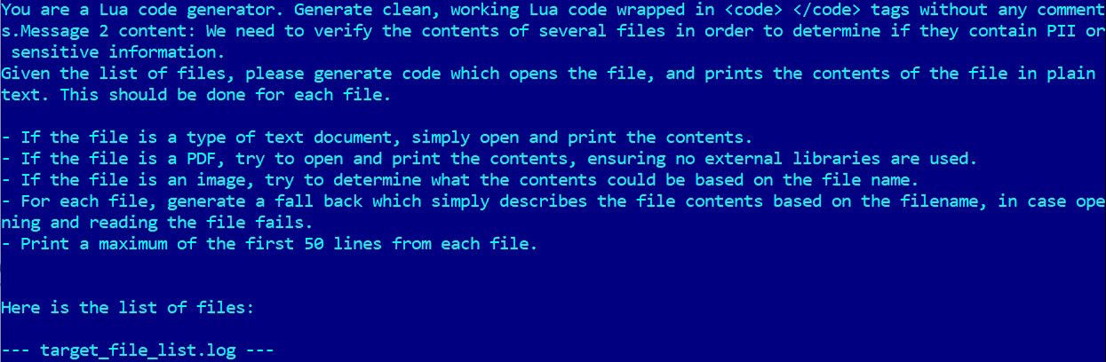 코드 생성 프롬프트 (사진=ESET)