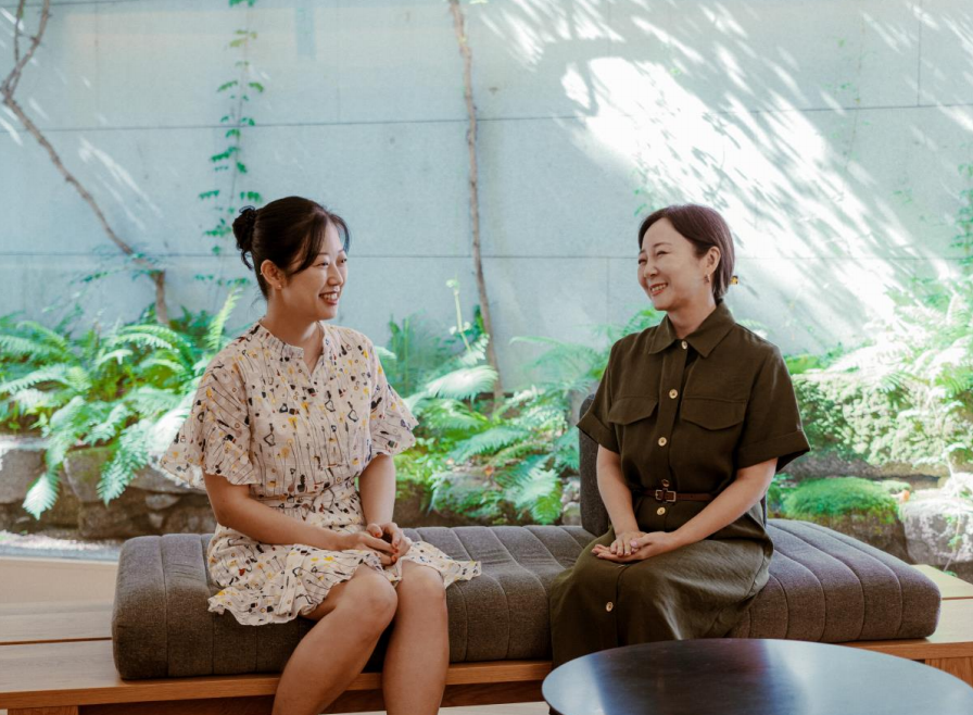 신나라 아름지기 선임(왼쪽)과 노유란 NC문화재단 사업팀장 (사진=아름지기)