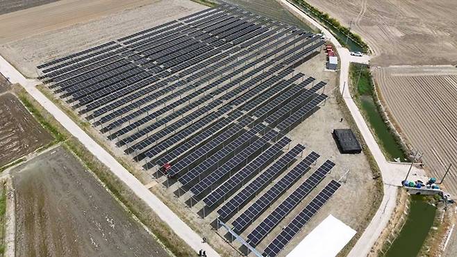 전남 영광군 월평마을에 설치된 태양광 단지 (사진=파루솔라)