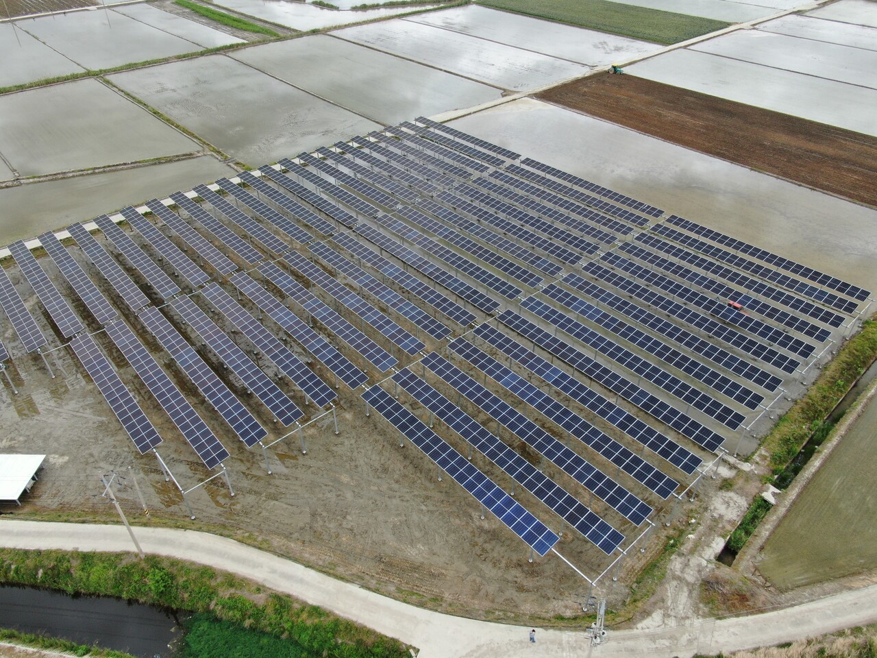 파루 단축 추적식 전남 영광 영농형 태양광 발전소 단지 (사진=파루솔라)