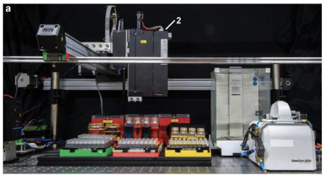 자동화 반응 플랫폼 설비 (사진=과기정통부)