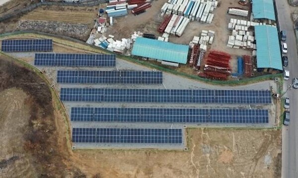 경기 이천시 장호원읍 어석1리의 햇빛발전협동조합 태양광설비. (사진=경기도)