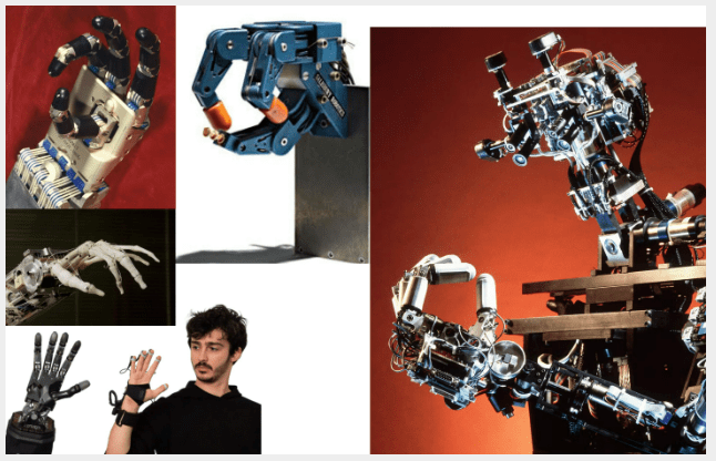이제까지 등장한 다양한 로봇 손 (사진=로드니 브룩스 블로그) 