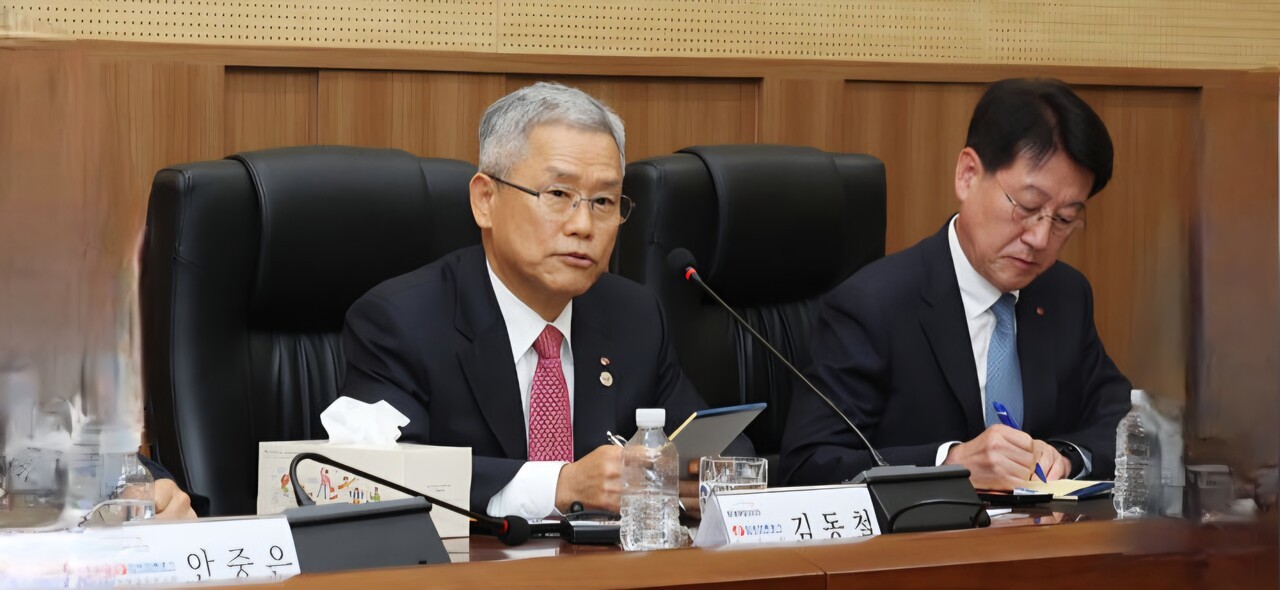김동철 한전 사장이 5일 광주 김대중컨벤션센터에서 기자간담회를 열었다. (사진=한전)