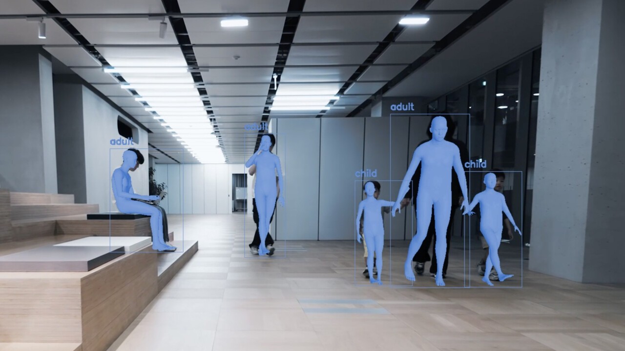 ‘애니’ 모델을 활용해 어른과 아이의 형태를 3D로 재구성한 모습 (사진=네이버)