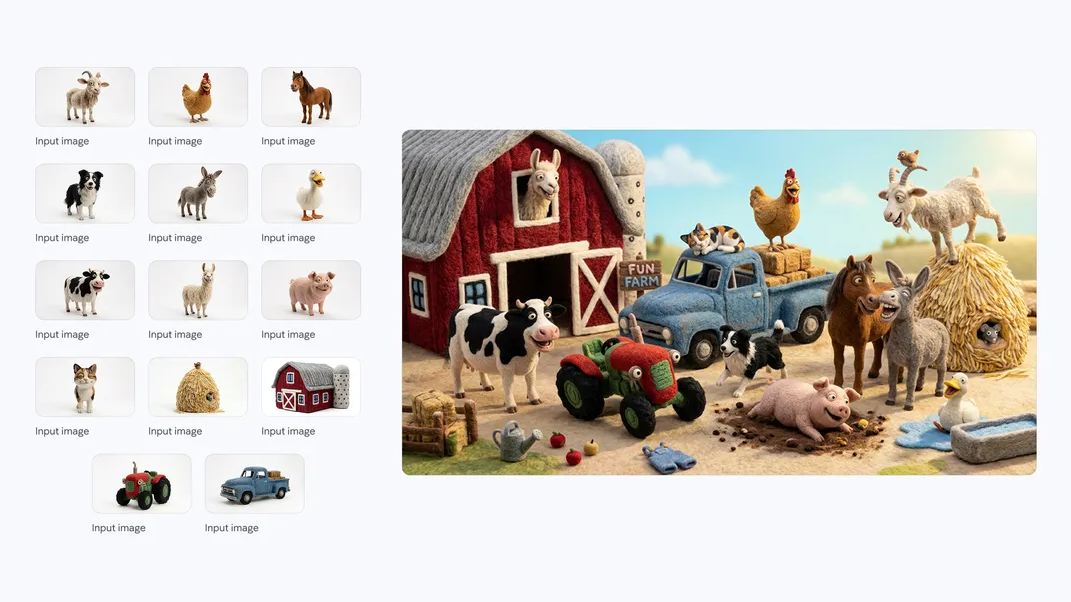 14개의 사물을 적용한 이미지 (사진=구글)