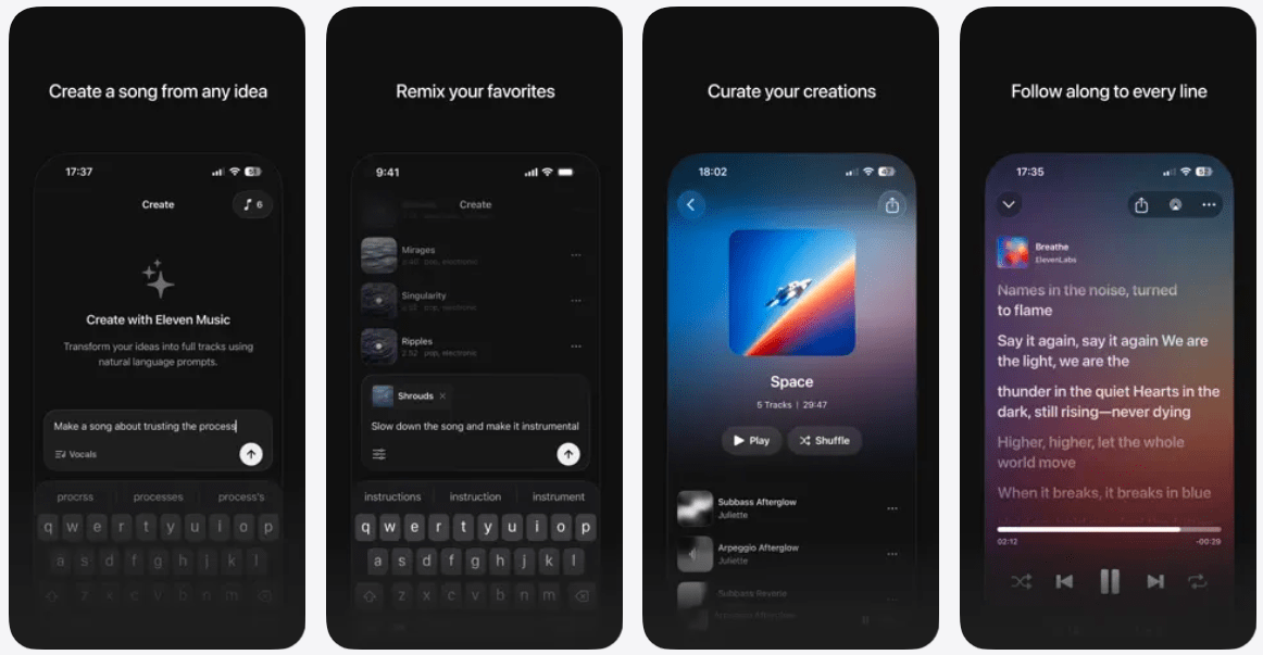 일레븐랩스, AI 음악 생성 앱 ‘일레븐뮤직’ 출시