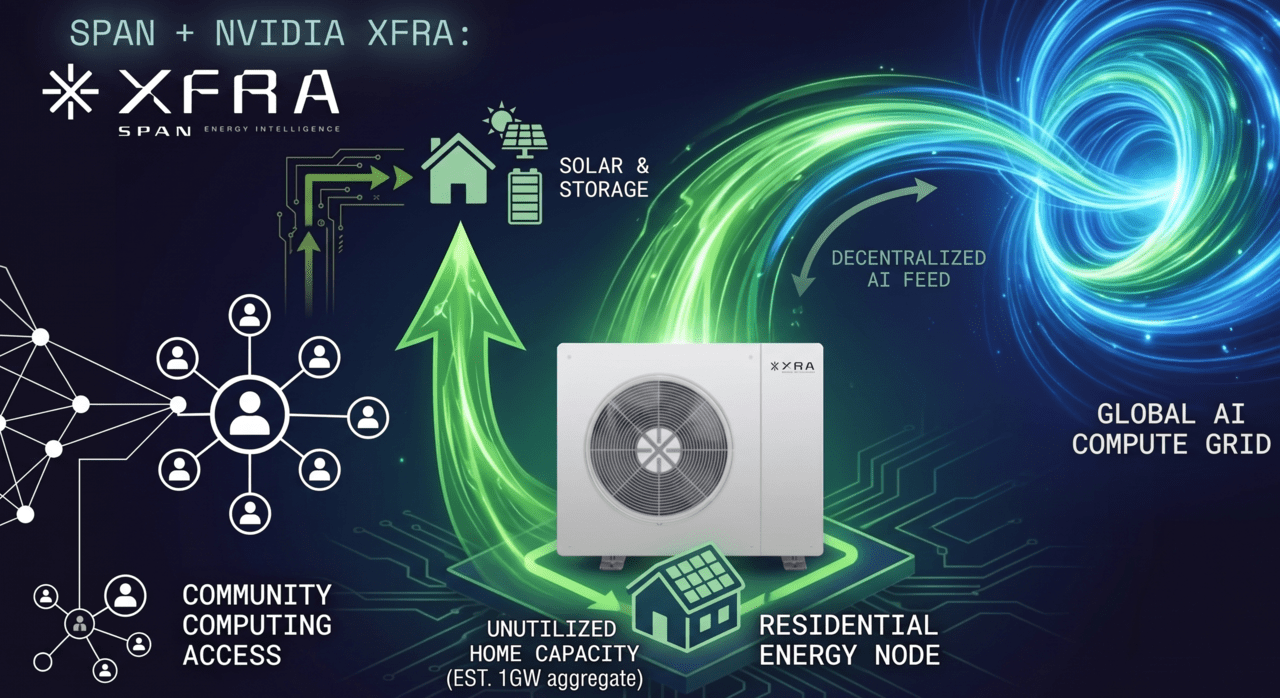 스팬-엔비디아, 남는 가정용 전력 묶어 '1GW급' 분산 AI 클라우드 만든다