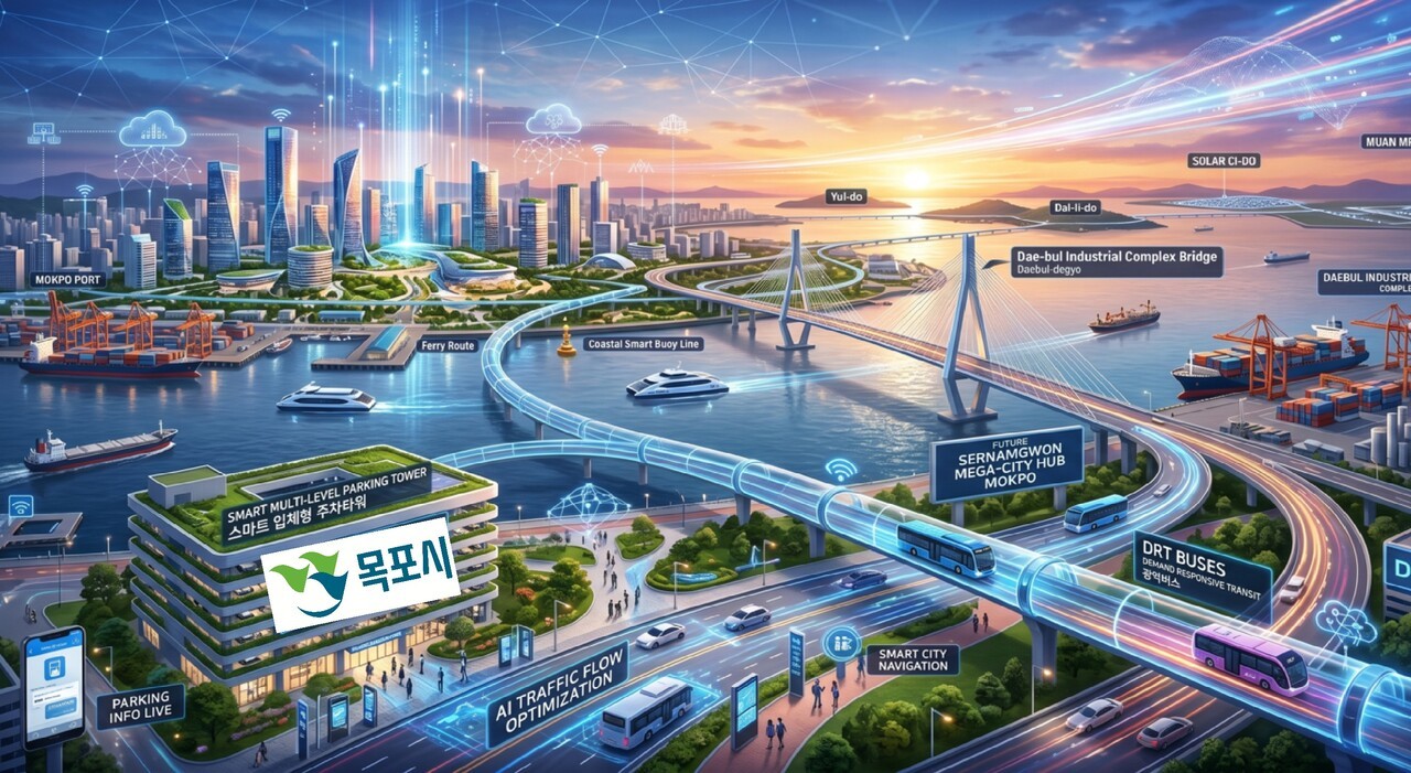 '주차타워부터 AI 버스'까지… 목포, 스마트 교통 혁신 중